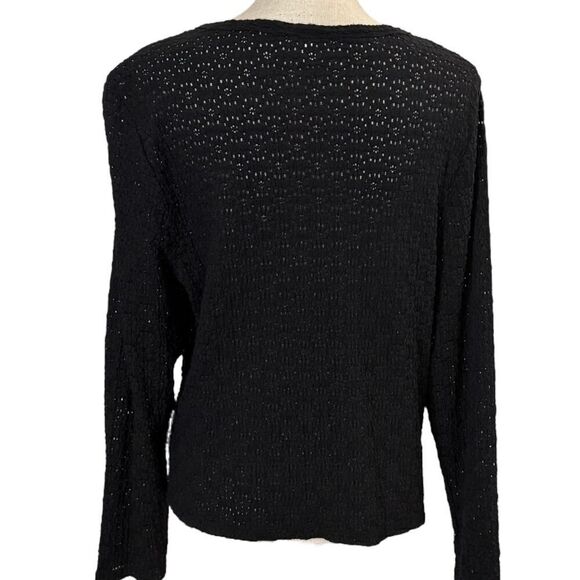 Old Navy Semi Sheer Black Top, Size 2X - Picture 4 of 4